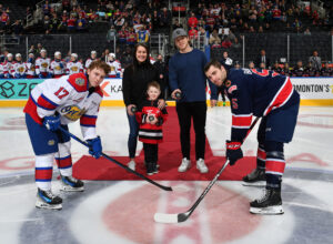 Kristina at puck drop