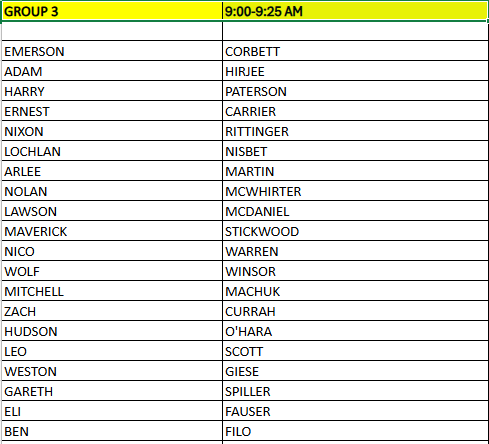 Group 3 U9 Group 3 U9