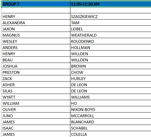 Group 7 U9 Group 7 U9